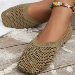 Mesh Women's Flat Single Shoes