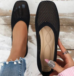 Mesh Women's Flat Single Shoes